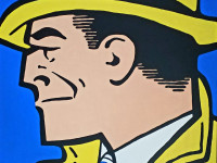 Virro, DICK TRACY, acrílico sobre tela, 100 x 100 cm.